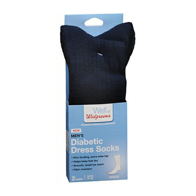 Walgreens Diabetic Dress Crew Socks for Men Sizes 7-12