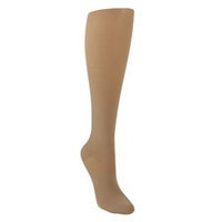 Sigvaris Soft Opaque 841CMLO35 15-20mmHg Open Toe Calf Length Medium Long Women Nude
