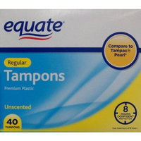 Platinum Equate Regular Tampons Pkg of 40 Compare to Tampax Pearl