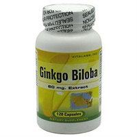 Vitalabs 240809 60mg Ginkgo Biloba Extract 120 Capsules