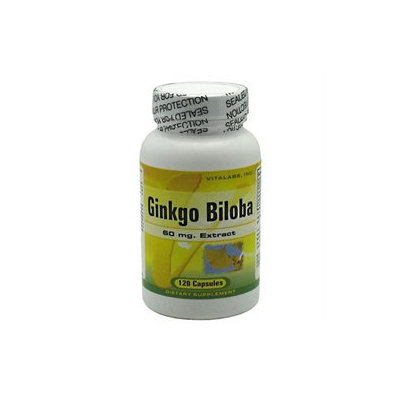 Vitalabs 240809 60mg Ginkgo Biloba Extract 120 Capsules
