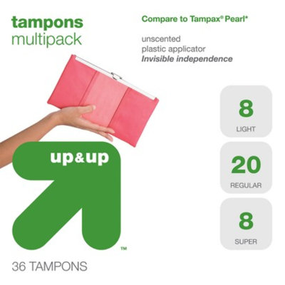 up & up Multipack Plastic Applicator Unscented Tampons 36-pk.