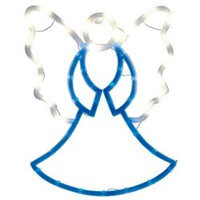 Impact Innovations Christmas Lighted Window Decoration, Praying Angel