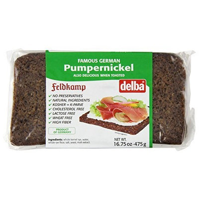 Feldkamp Pumpernickel Bread , 16.75-Ounce Vacuum Packs (Pack of 12)