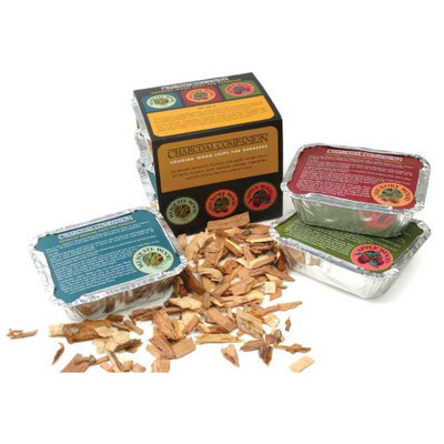 Charcoal Companion Hickory, Mesquite and Apple Wood Chip Sampler Pack 1