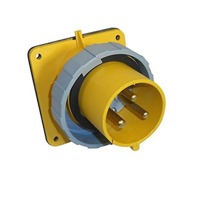 Thomas & Betts ABB Russelstoll ABB330B4W IEC Inlet 30A 2 Pole 3 Wire 125V Pin & Sleeve