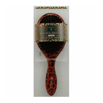 Earth Therapeutics Large Lacquer Pin Cushion Brush with Leopard Design 1 Brush
