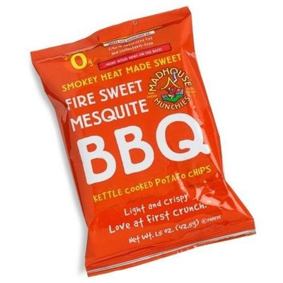 Madhouse Munchies Fire Sweet Mesquite BBQ Potato Chips, 1.5-Ounce Bags (Pack of 30)