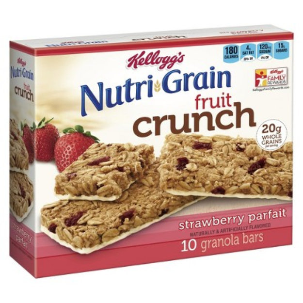 Kellogg's® Nutrigrain® Granola Bars Fruit Crunch Strawberry Parfait Reviews 2019