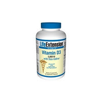 Life Extension Vitamin D3 with Sea-Iodine | 5,000 IU, 60 vegetarian capsules ( Multi-Pack)