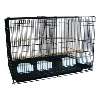 Yml Group YML Breeding Bird Cage with Divider White