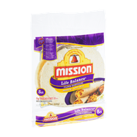 Mission Life Balance Medium Soft Taco Flour Tortillas - 8 CT