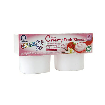 Gerber® Graduates Creamy Fruit Blends Dairy & Fruit Snack Strawberry Vanilla