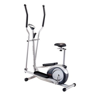 Sunny Health & Fitness 2 in 1 Elliptical and Upright Bike