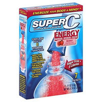 Super C Energy boost packets vitamin and mineral drink mix, Berry flavors - 7 ea