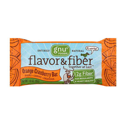 Gnu Food s Orange Cranberry Fiber Bars