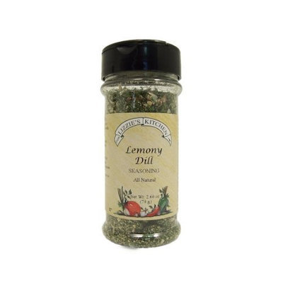 Lizzie's Kitchen Lemony Dill Seasoning, 2.6-Ounce Plastic Jars (Pack of 4)