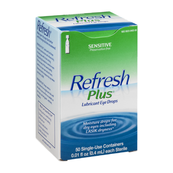 Refresh Plus Lubricant Eye Drops Sensitive - 50 CT