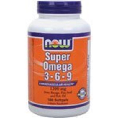 Now Foods Super Omega 3-6-9 Soft-gels, 1200Mg, 180-Count