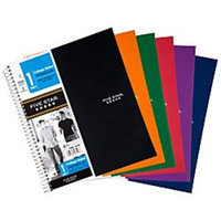 Five Star(R) Notebook With 2 Pockets, 8 1/2In. X 11In., 1 Subject, College Ruled, 100 Sheets, Assorted Colors (No Color Choice)