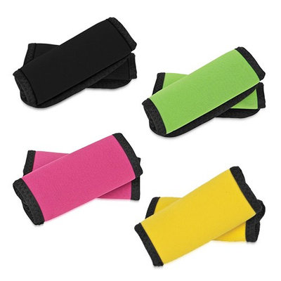 Travelon Set of 8 Handle Wraps - 2 Black and 2 Neon Pink and 2 Neon Green and 2 Neon Yellow Set of Handle Wra