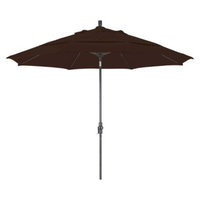 California Umbrella 11' Aluminum Collar Tilt Crank Patio Umbrella - Pacifica