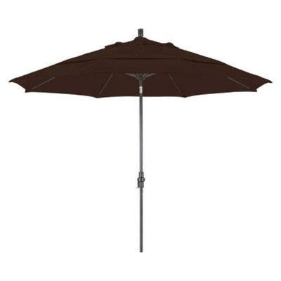 California Umbrella 11' Aluminum Collar Tilt Crank Patio Umbrella - Pacifica