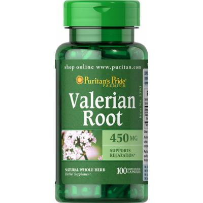Puritan's Pride Valerian Root 450 mg-100 Capsules