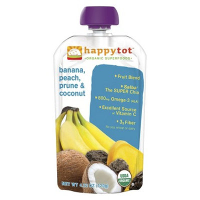 Happy Baby Organic Baby Food Pouch Stage 4 Banana/Peach/Coconut/Prune