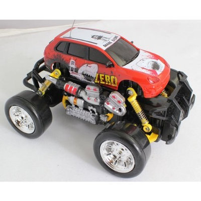 Jaloma Extreme Monster Drifting Truck 4x4 High Quality (Red) Porsche Cayenne 1:18 Electric RTR Rc Truck, Remote Control Monster Truck with Extra Grip Tires and Rechargeable Batteries