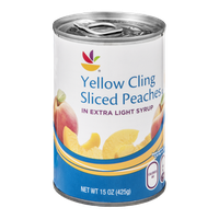 Ahold Yellow Cling Peaches Sliced in Extra Light Syrup
