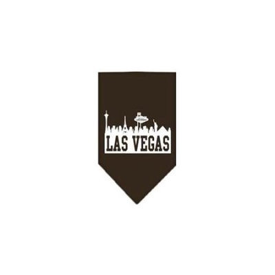 Ahi Las Vegas Skyline Screen Print Bandana Cocoa Small