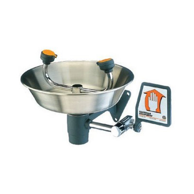 Guardian G1814 Eyewash, Wall Mounted, Stainless Steel Bowl