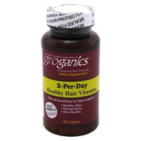 Groganics DHT Vitamins 2 a Day, 30 Count