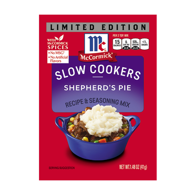 McCormick® Slow Cookers Shepherd's Pie Seasoning