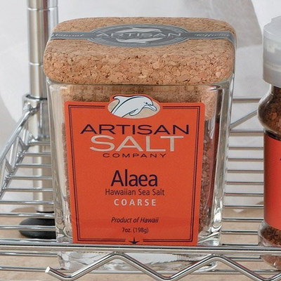 Artisan Salt Company Alaea Hawaiian Sea Salt (Coarse) - Artisan Salt Co. - Cork Jar, Gourmet Salts