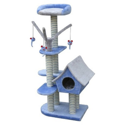 Cat Life Cat-Life Deluxe Cat Cottage w/Lounging Tower from Penn-Plax