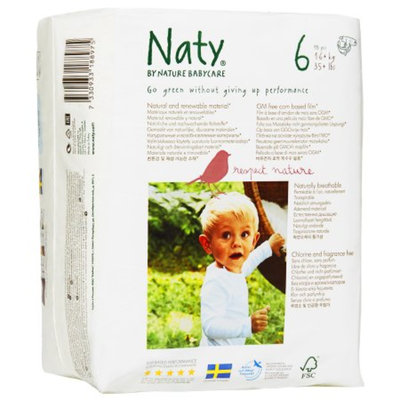 Naty by Nature Babycare Nature Babycare Eco-Friendly Baby Diapers Case - Size 6 (78 Count)