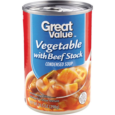 Great Value : Vegtable With Beef Stock Condensed Soup
