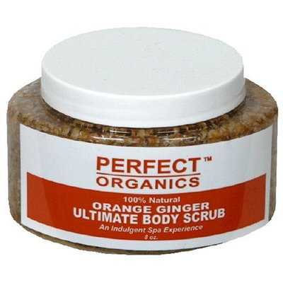 Perfect Organics Ultimate Body Scrub, Orange Ginger, 8-Ounce Jar