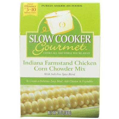 Slow Cooker Gourmet Indiana Farmstand Chicken Corn Chowder Mix, 13-Ounce Boxes (Pack of 6)