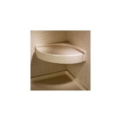 Swanstone CS-1616-010 Corner Shower Seat, White Finish