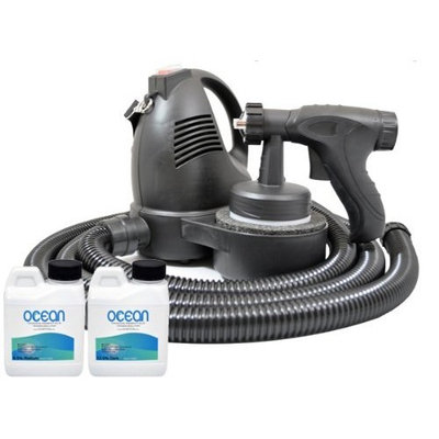 Complete Turbo Tan Deluxe (Model T65) Professional Sunless HVLP Turbine Spray Tanning System with 2 Spray Tanning Solutions