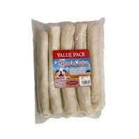 Loving Pets Nature's Choice 100-Percent Natural Rawhide White Retriever Rolls Dog Treat, 10-Inch, 5/Pack
