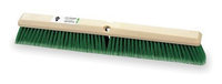 TOUGH GUY 3U767 Push Broom, Green Synthetic, Floor Brush