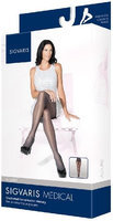 Sigvaris Allure 712PLLW91 20-30 Mmhg Large Long Panty Hose For Women Graphite