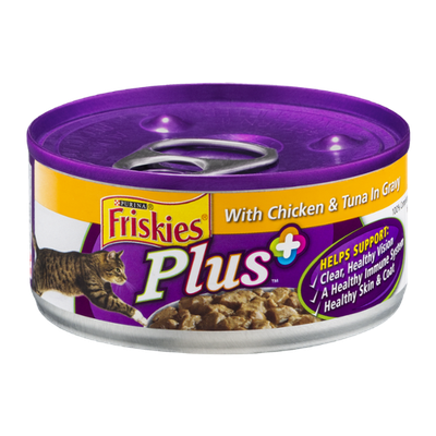 Friskies® Plus+ Cat Food With Chicken & Tuna In Gravy