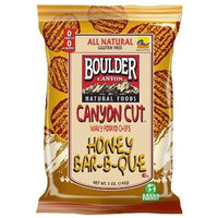 Boulder Canyon Canyon Cut Chips, Honey BBQ, 5-Ounce Bags (Pack of 12)