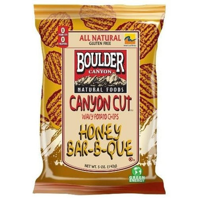 Boulder Canyon Canyon Cut Chips, Honey BBQ, 5-Ounce Bags (Pack of 12)