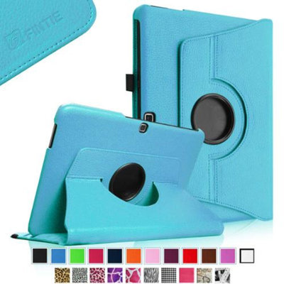 Fintie Rotating Leather Case Cover For Samsung GALAXY Tab 4 10.1 inch Tablet, Blue